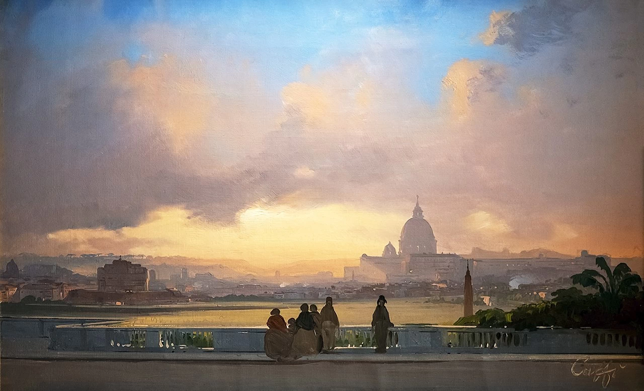 Veduta di Roma dal Pincio - Ca' Rezzonico, Venezia